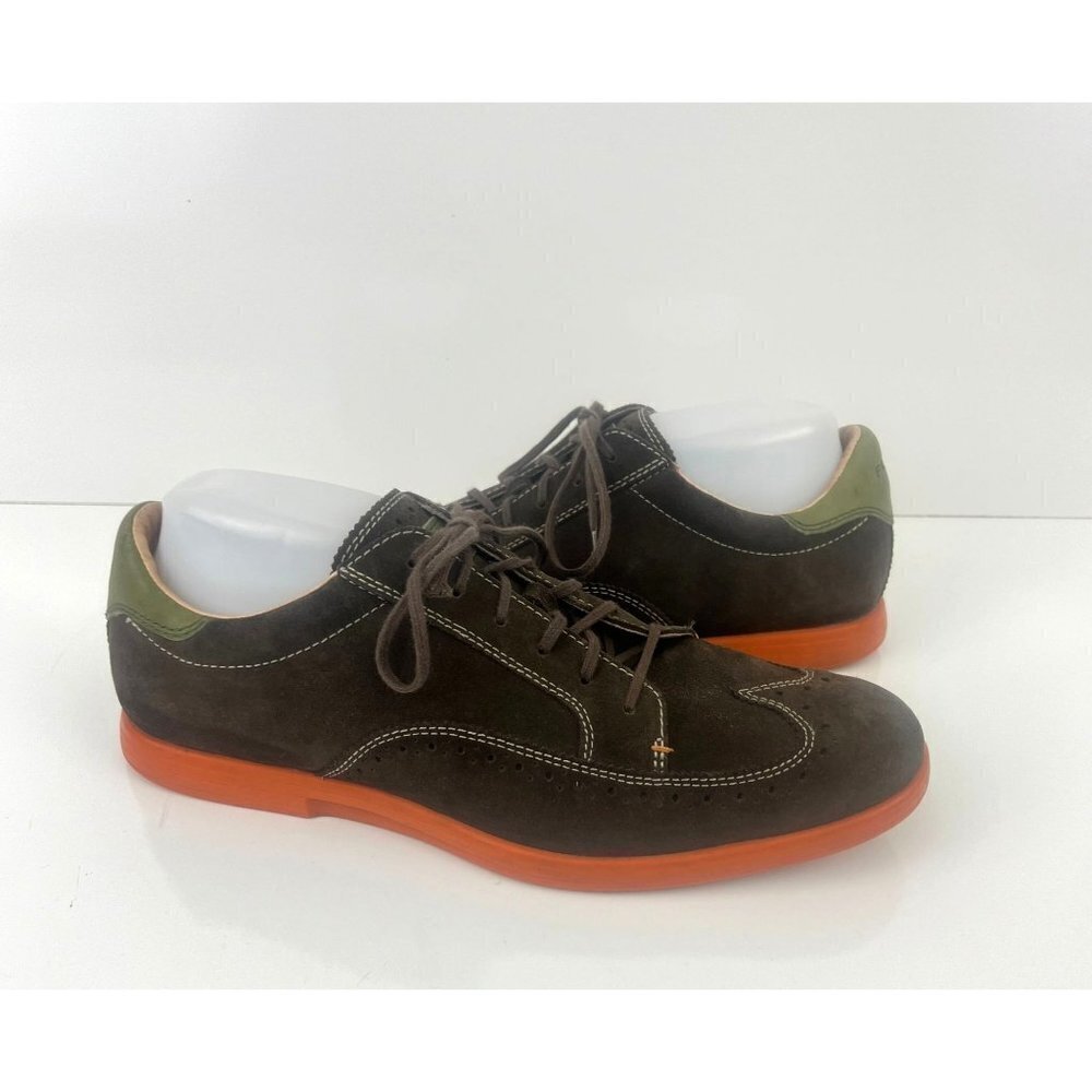 Fossil Men's Brown Suede Wingtip Oxford Casual Dress Shoes Size 9 M